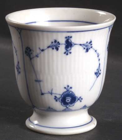 Blue Fluted Plain (No Trim) Single Egg Cup