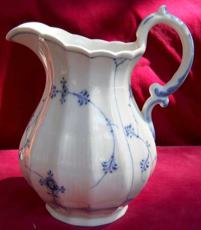 Blue Fluted Plain (No Trim) 44 Oz Pitcher