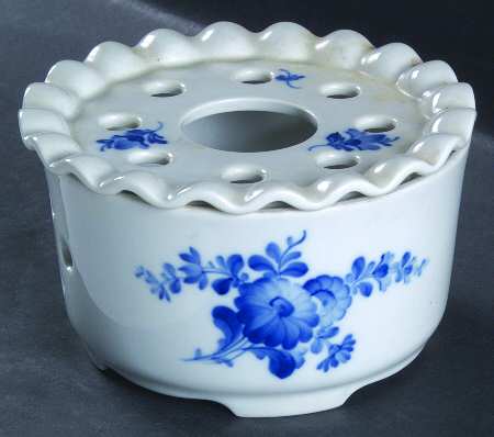 Blue Flowers Plain 2 Piece Warmer Stand