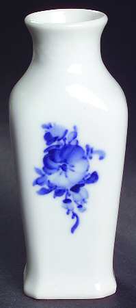 Blue Flowers Plain 5" Bud Vase