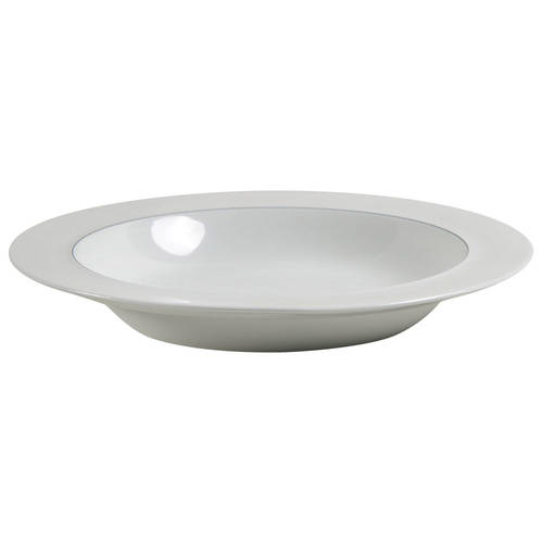 Blue Line Large Rim Soup Bowl