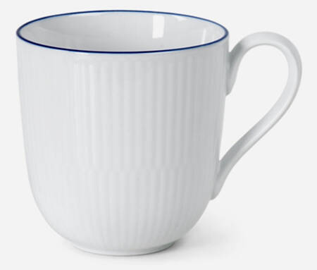 Blue Line Fluted Mug