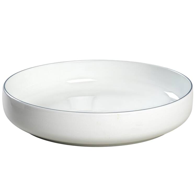 Blue Line Deep Round Platter