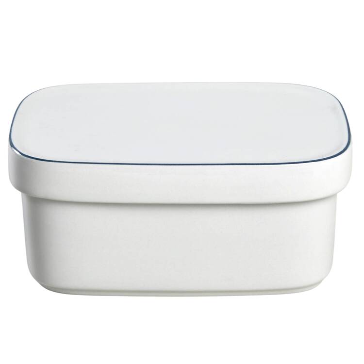Blue Line Square Covered Butter