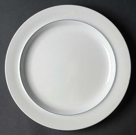 Blue Line Luncheon Plate