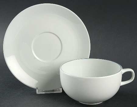 Blue Line Breakfast Cup & Saucer Set