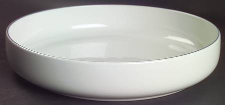 Blue Line Deep Round Cake Plate
