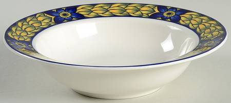 Blue Pheasant Rim Soup Bowl