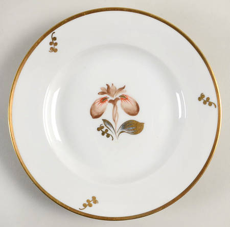 Brown Iris Dessert/Pie Plate