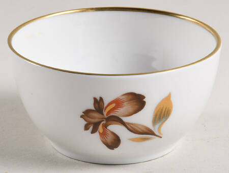 Brown Iris Mini Sugar Bowl No Lid