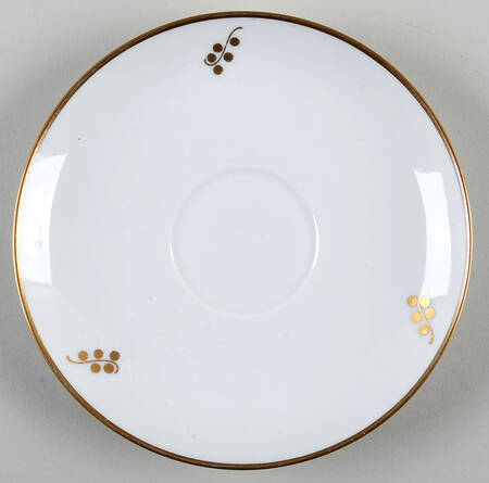Brown Iris Saucer for Flat Cup