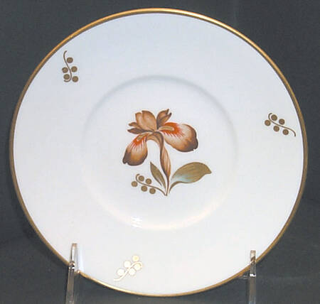 Brown Iris Bread & Butter Plate