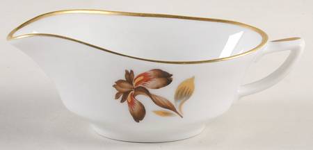 Brown Iris Individual Gravy Boat