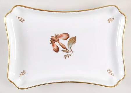 Brown Iris Tray for Creamer & Sugar with Lid