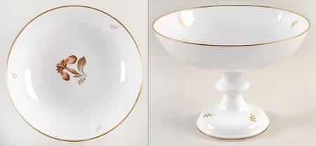Brown Iris 8" Diameter Pedestal Cake Stand