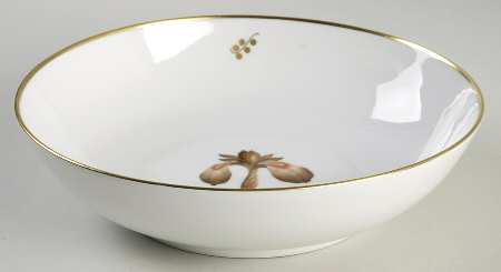 Brown Iris 8" Round Vegetable Bowl