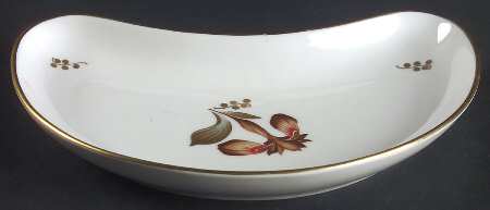 Brown Iris Crescent Salad Plate