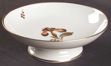Brown Iris Round Compote (Height X Width)