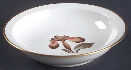 Brown Iris Rim Fruit/Dessert (Sauce) Bowl
