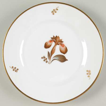 Brown Iris Salad Plate