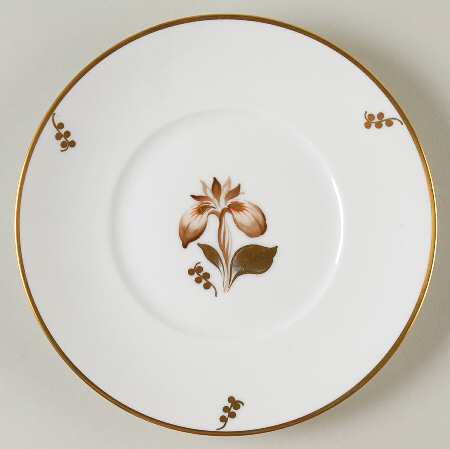 Brown Iris Salad Plate