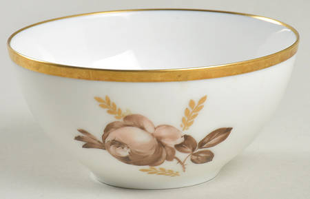 Brown Rose Mini Open Sugar Bowl