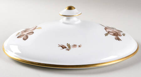 Brown Rose Lid for Tureen