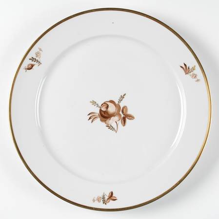 Brown Rose 13" Chop Plate (Round Platter)