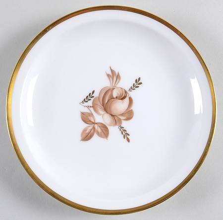 Brown Rose Dessert/Pie Plate