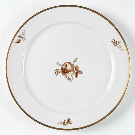 Brown Rose 13" Chop Plate (Round Platter)