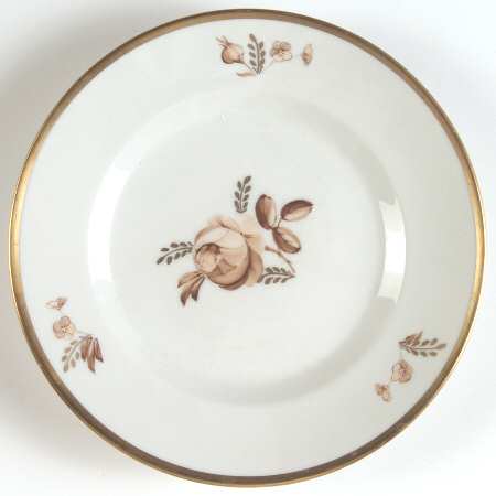 Brown Rose Dessert/Pie Plate