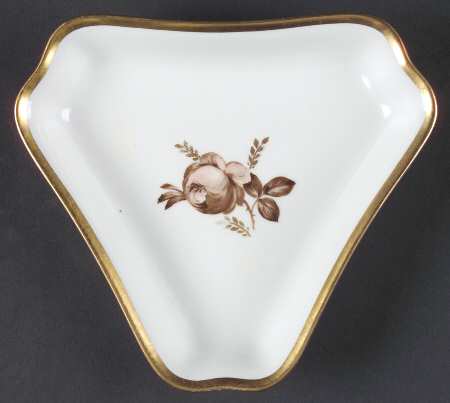 Brown Rose Tray for Condiment Set
