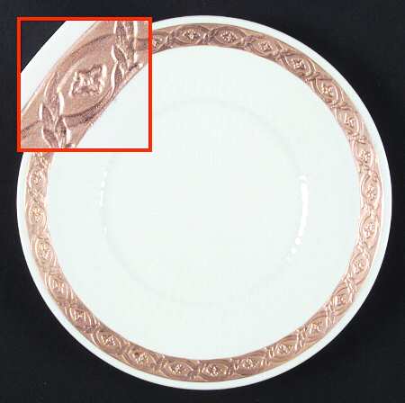 Fan Service Gold Salad Plate