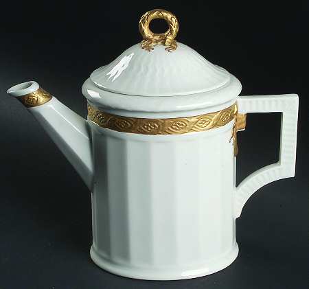 Fan Service Gold Coffee Pot & Lid