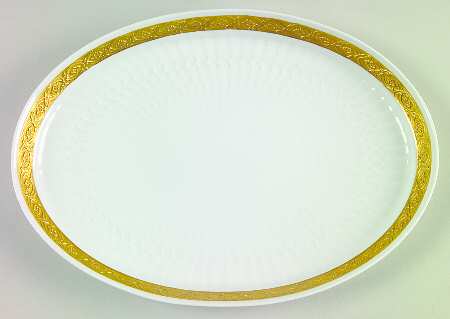Fan Service Gold Tray for Creamer & Sugar with Lid