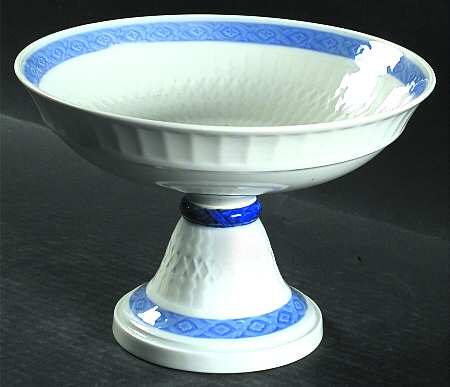 Fan Service Blue 9" Diameter Pedestal Cake Stand