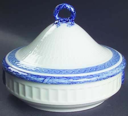 Fan Service Blue Round Covered Vegetable