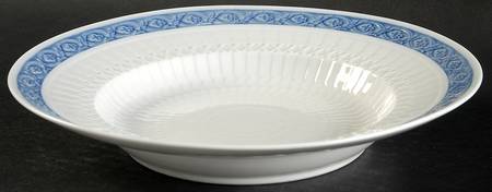 Fan Service Blue Rim Soup Bowl