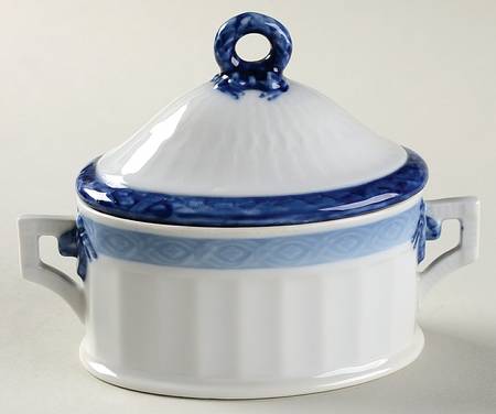 Fan Service Blue Sugar Bowl & Lid