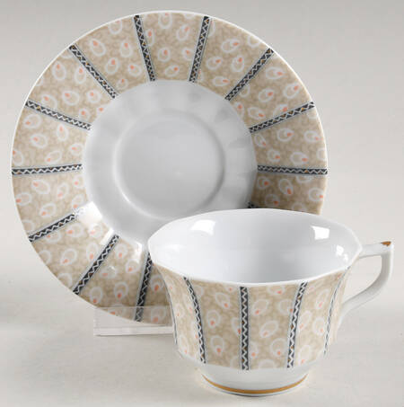 Fairy Tale Grey Flat Cup & Saucer Set