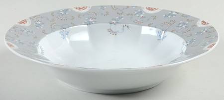 Fairy Tale Grey Rim Soup Bowl