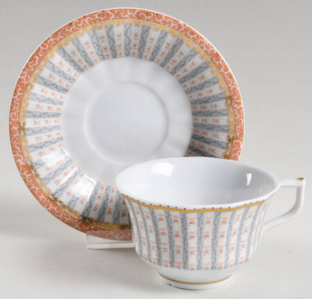 Fairy Tale Terra Cotta Flat Cup & Saucer Set