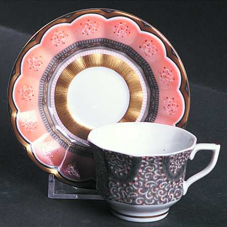 Fairy Tale Terra Cotta Mocha Cup & Saucer Set