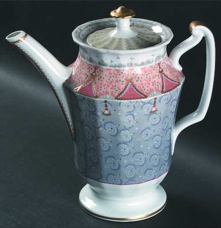 Fairy Tale Terra Cotta Coffee Pot & Lid