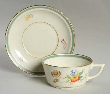 Fiesta Flat Cup & Saucer Set