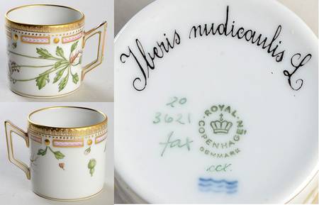 Flora Danica (1961 To Current) Flat Demitasse Cup-Iberis nudicaulis L