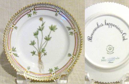 Flora Danica (1961 To Current) Bread & Butter Plate-Ranunculus lapponicus Oed
