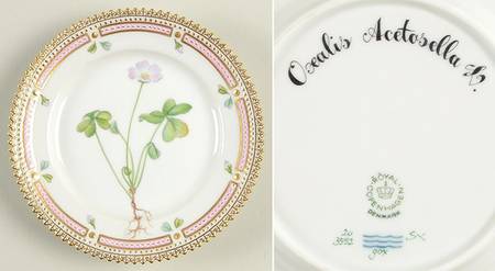 Flora Danica (1961 To Current) Bread & Butter Plate-Oxalis acetosella L.