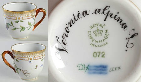 Flora Danica (1961 To Current) Flat Cup-Veronica alpina L.