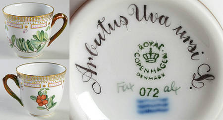 Flora Danica (1961 To Current) Flat Cup-Arbutus Uva urs. L.